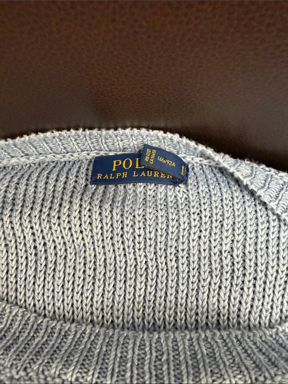 Polo by Ralph Lauren Pale Blue Men's Crewneck Sweater